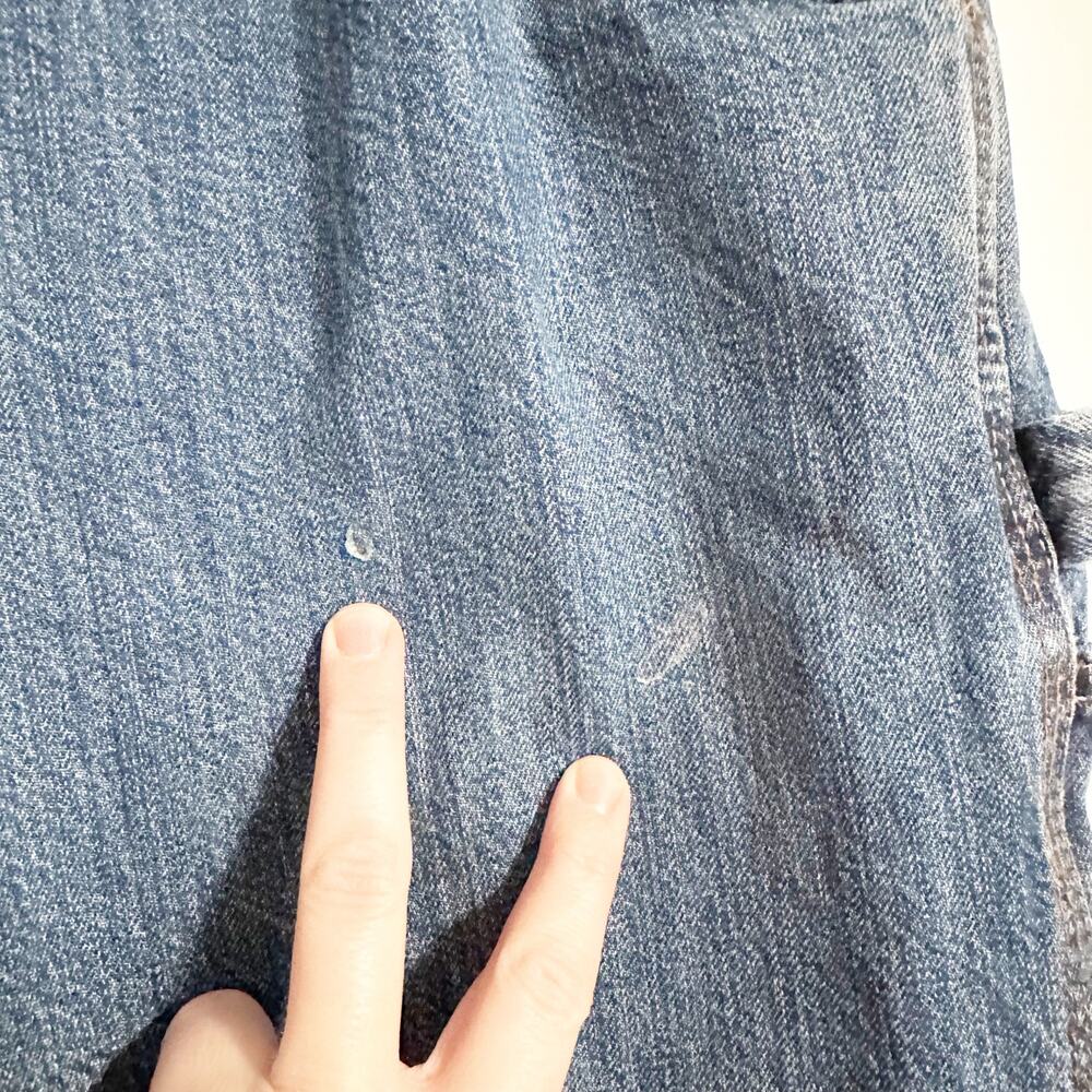 Vtg Carhartt Distressed Workwear Jeans 34x30 Loose Fit Carpenter B11 Denim - Picture 4 of 8